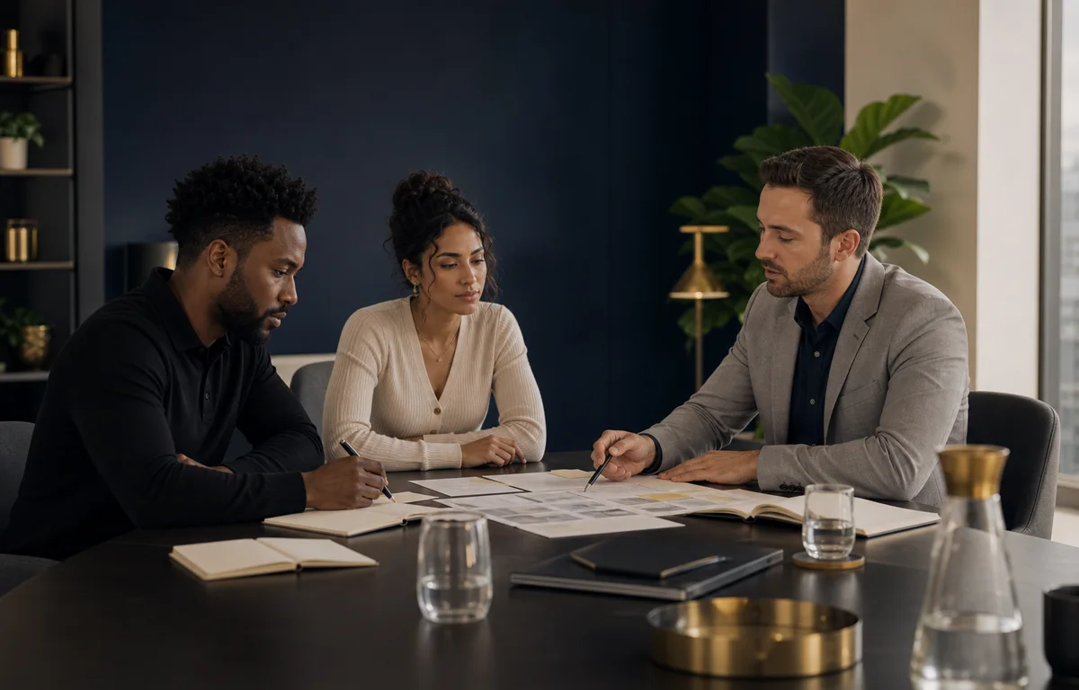 Audit stratégique Checkpoint autour d'une table de travail Rayflections