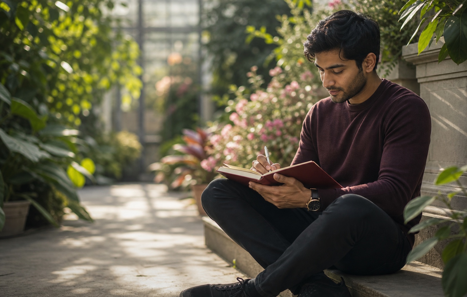 Personne qui prend le temps de mieux se lire avant de choisir une relation